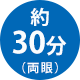 約30分(両目)